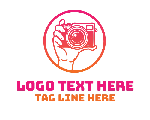 Modern Hand Camera Logo