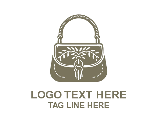 Modern Handbag Outline Logo