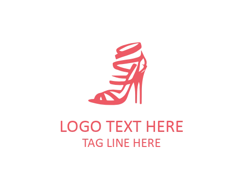 Modern Heels Silhouette Logo