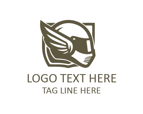 Modern Helmet Symbol Logo for Industrial Branding