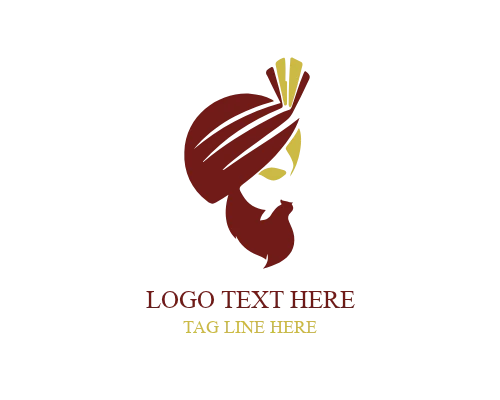 Modern Heritage Turban Logo for Contemporary Cultural and Lifestyle Brands