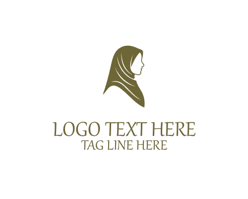 Modern Hijab Badge Logo