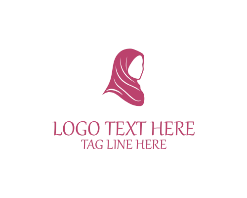 Modern Hijab Emblem Logo