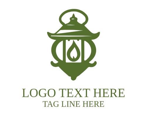 Modern Home Lantern Logo