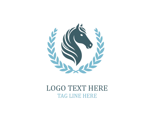Modern Horse Mark Logo