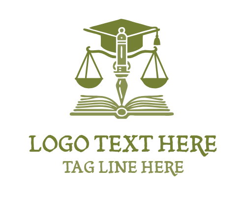 Modern Justice book Legal Logo