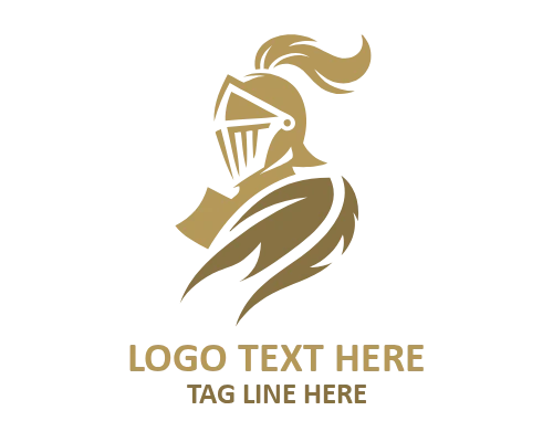 Modern Knight Mascot Logo