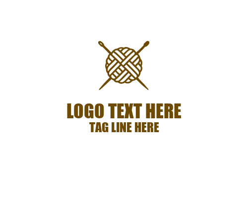 Modern Knitting Badge Logo