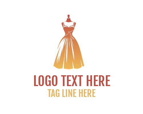 Modern Lady Dress Fashion Logo