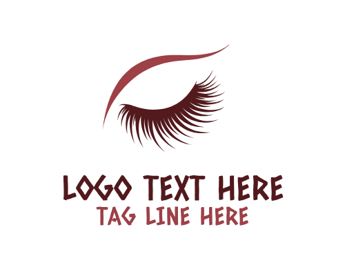 Modern Lash Eye Lashes Logo
