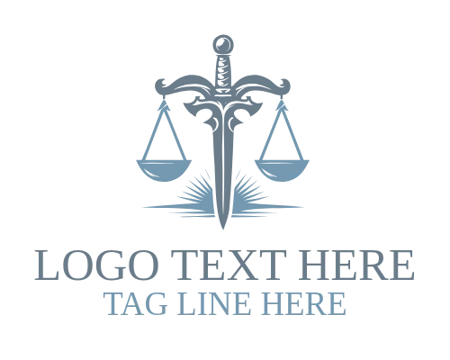 Modern Legal Sword Logo