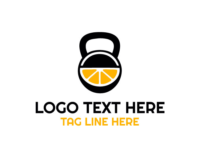 Modern Lemon Kettlebell Logo