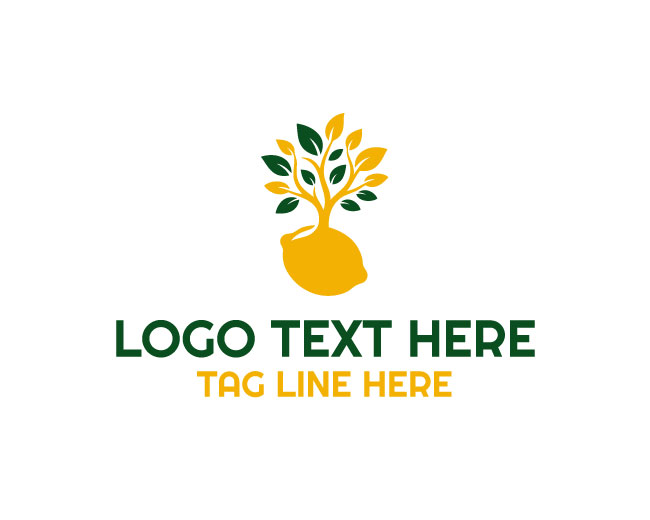 Modern Lemon Tree Logo