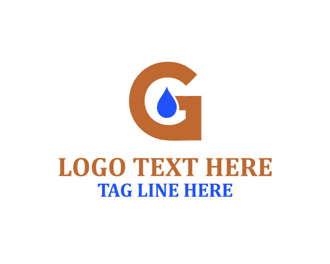 Modern Letter G Drop Logo