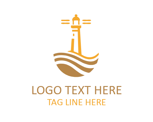 Modern Lighthouse Logo for Business and Coastal Identity
