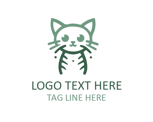 Modern Line Art Cat Logo for Minimal Pet Branding