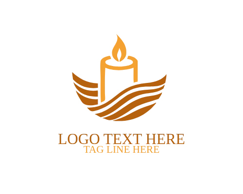 Modern Line Candle Logo