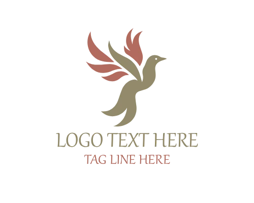 Modern Line Flame Bird Logo for Clean and Stylish Branding