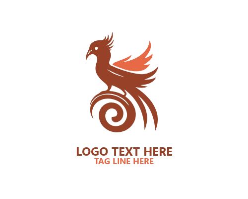 Modern Line Tropical Bird Logo