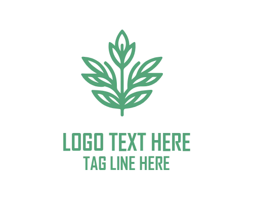 Modern Linear Floral Logo
