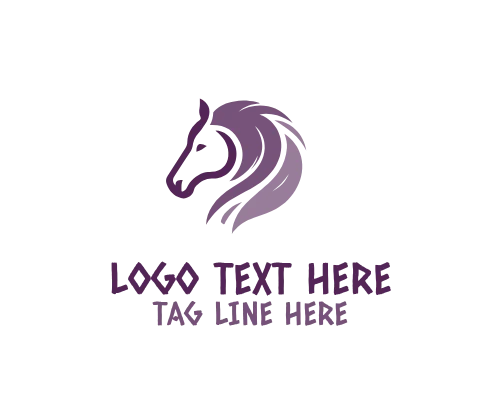 Modern Linear Horse Emblem