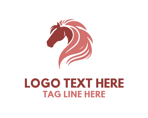 Modern Linear Horse Icon Logo