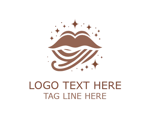 Modern Lips Logo for Cosmetic and Beauty Brand Identity