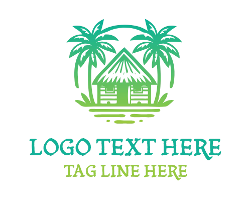 Modern Living Hut Logo