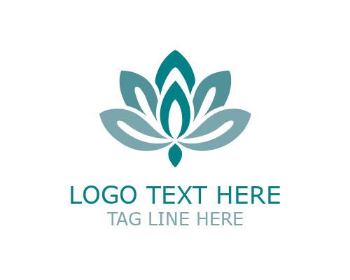Modern Lotus Floral Logo for Beauty, Wellness, and Spa Branding