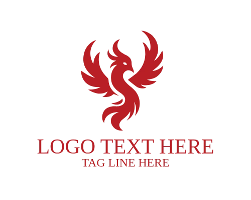 Modern Luxury Flame Bird Logo for Premium Brand Identity