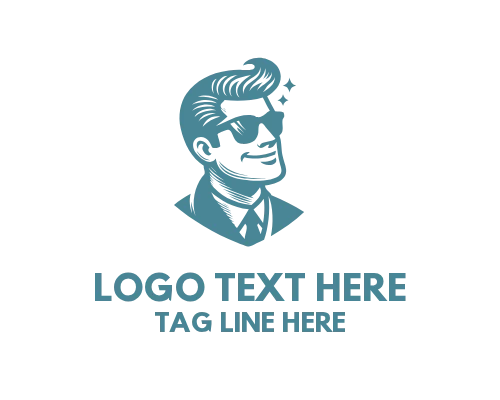 Modern Male Portrait Logo