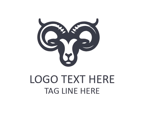 Modern Mascot ram Face Logo for Professional Branding