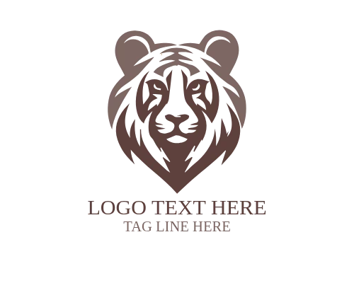 Modern Mascot Tiger Logo