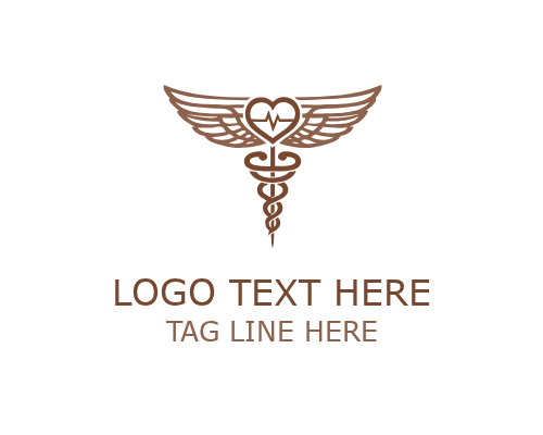 Modern Medical Caduceus Logo