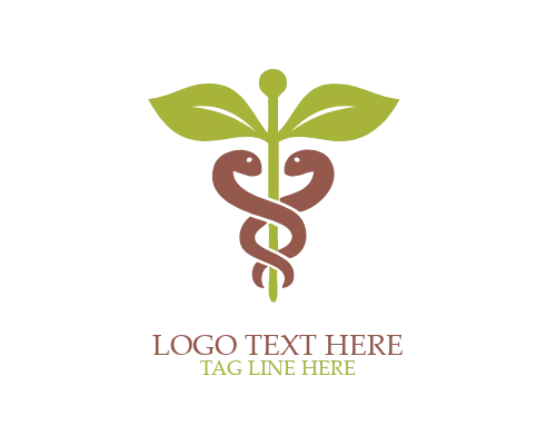 Modern Medical Caduceus Logo