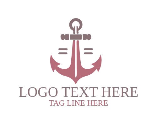 Modern Minimal Anchor Logo