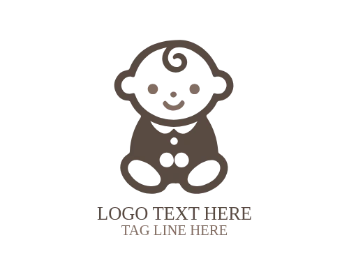 Modern Minimal Baby Logo