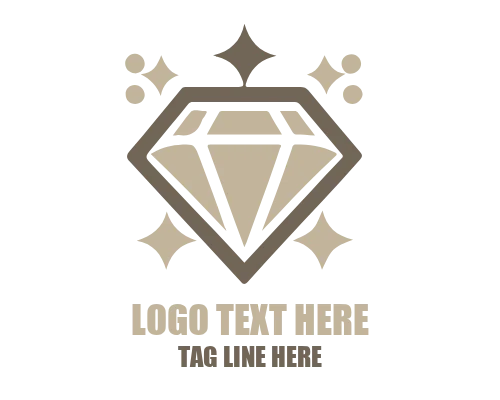 Modern Minimal Diamond Logo