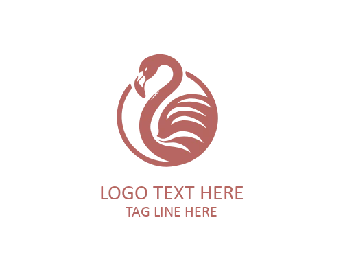 Modern Minimal Flamingo Logo for Clean Branding
