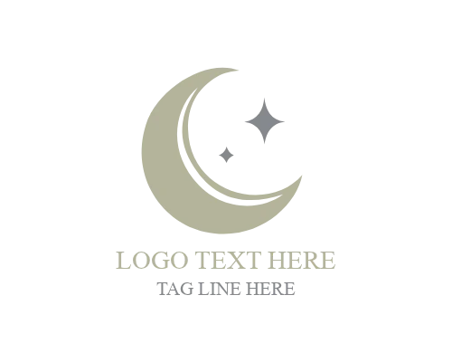 Modern Minimal Lunar Moon Logo for Clean Branding
