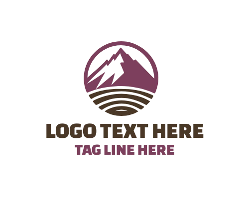 Modern Minimal Mountain Logo
