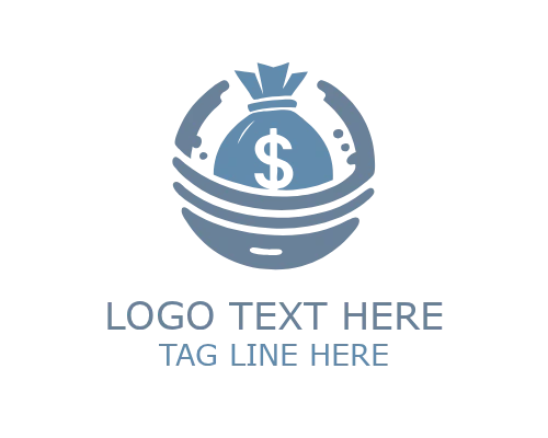Modern Money Coin Logo for Finance and Business Branding