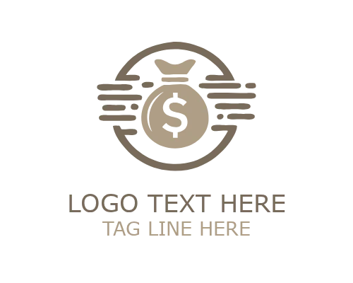 Modern Money Symbol Logo for Finance and Business Branding