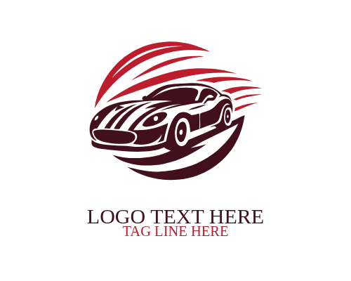 Modern Motorsport Sports Fast Car Logo