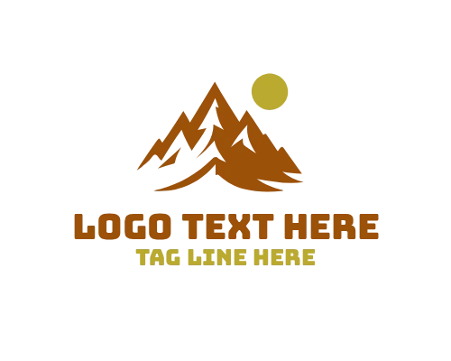 Modern Mountain Symbol Logo