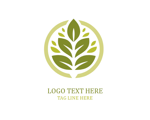 Modern Nature Leaf Logo
