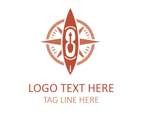 Modern Navigation Compass Logo for Direction Branding