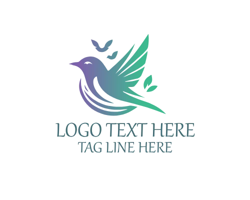 Modern Nesting Bird Logo for Nature, Care, and Wildlife Branding