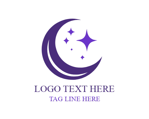  Modern Night Moon Logo for Lifestyle Brands