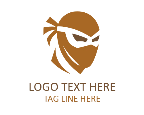 Modern Ninja Mascot Logo for Esports Branding